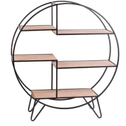 Estanterías<CASA Sirkel Estanteria De Pared Negro, Natural