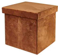Pufs De Almacenaje<CASA Stor Puf Plegable Funcion Almac. Caramel