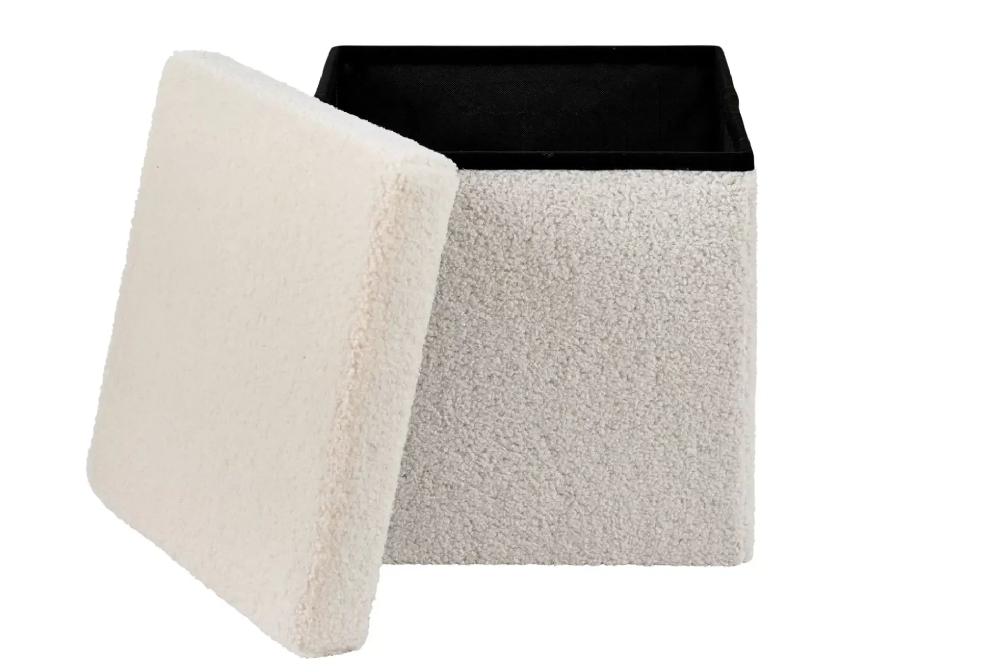 Pufs De Almacenaje<CASA Stor Puf Plegable Funcion Almac. Blanco