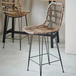 Sillas De Bar<CASA Sumatra Silla De Bar Negro, Natural