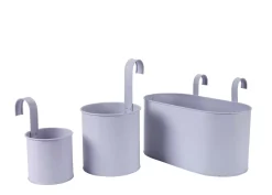 Colgadores Para Plantas<CASA Tanaman Macetero Colgante 3 Colores Blanco Apagado