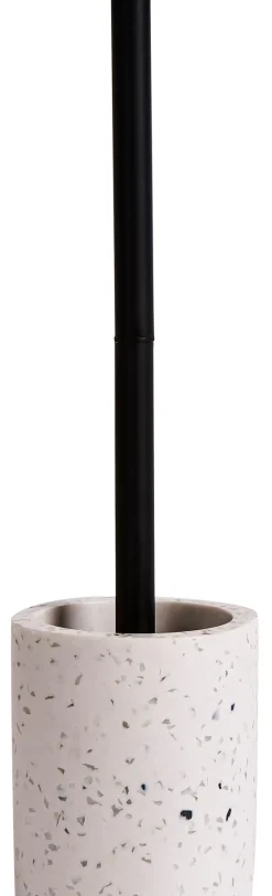 Accesorios Water<CASA Terrazzo Cepillo Wc En Soporte Blanco