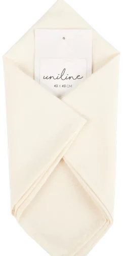 Servilletas<CASA Uniline Servilleta Blanco Apagado