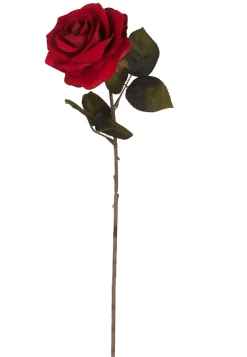 Ramos Artificiales<CASA Velvet Flor Artificial Rojo