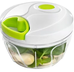 Cuchillas Picadores<CASA Vida Verde Mini Cortador Blanco, Verde, Transparente