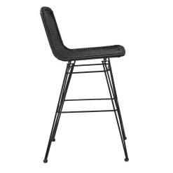 Sillas De Jardín<CASA Vienna Silla De Bar Negro
