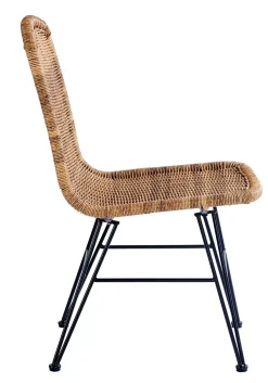 Sillas De Jardín<CASA Vienna Silla De Comedor Negro, Natural