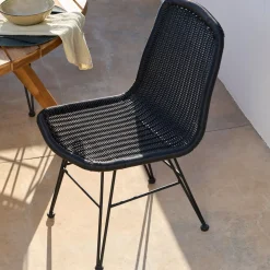 Sillas De Jardín<CASA Vienna Silla De Comedor Negro