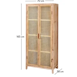 Cajoneras<CASA Webster Armario Natural