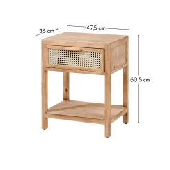 Cajoneras<CASA Webster Mesilla De Noche Natural