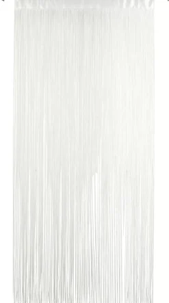 Cortinas<CASA White Cortina De Flecos Blanco