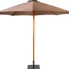 Parasoles<CASA Wood Parasol Sin Pie Taupe