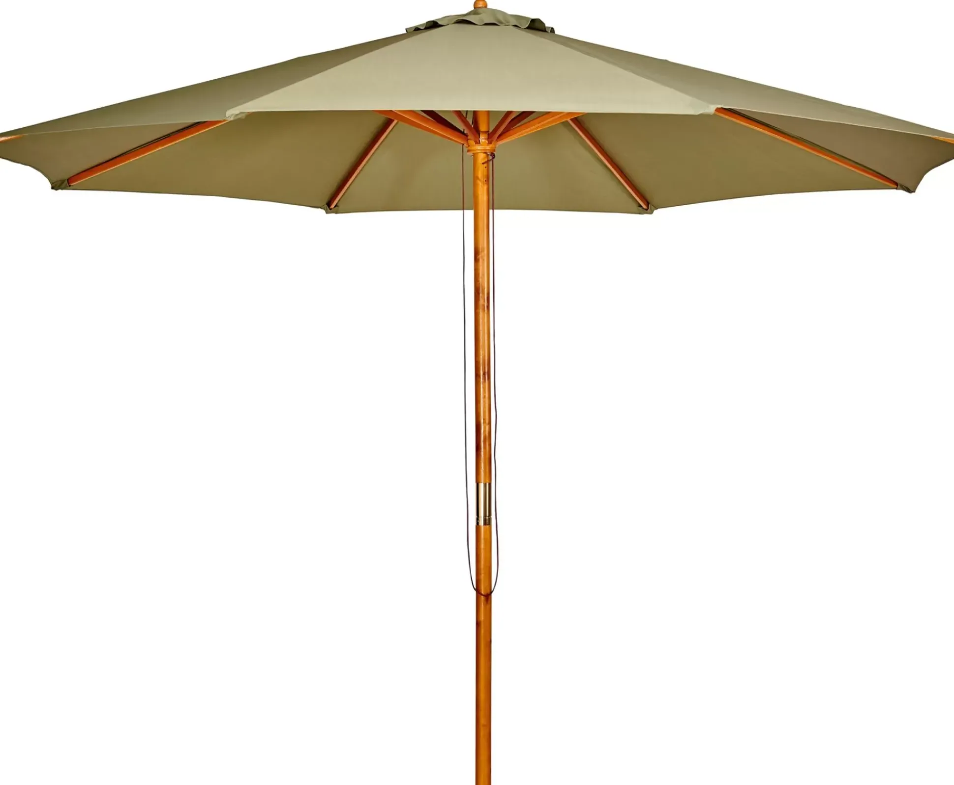 Parasoles<CASA Wood Parasol Sin Pie Verde