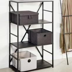 Estanterías<CASA Xavier Estanteria De Pared Negro