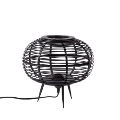 Lamparas De Mesa<CASA Zanzi Lampara De Mesa E27 Negro